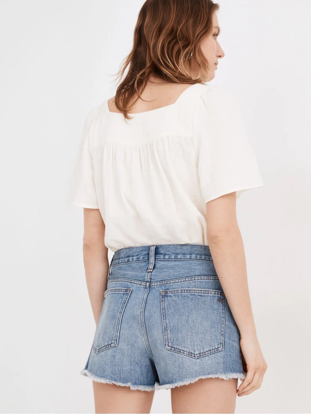Madewell Relaxed Denim Shorts in
Homecrest Wash Distressed Women’s Size 27 NWOT - Picture 3 of 10